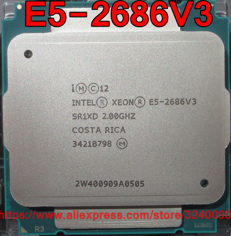 Intel Xeon-CPU E5-2686V3 QS, versión 2,00 GHz, 18 núcleos, 45M, 120W, LGA2011-3, procesador E5-2686 V3, 2686V3 E5, envío gratis, E5 2686 V3 ► Foto 1/1