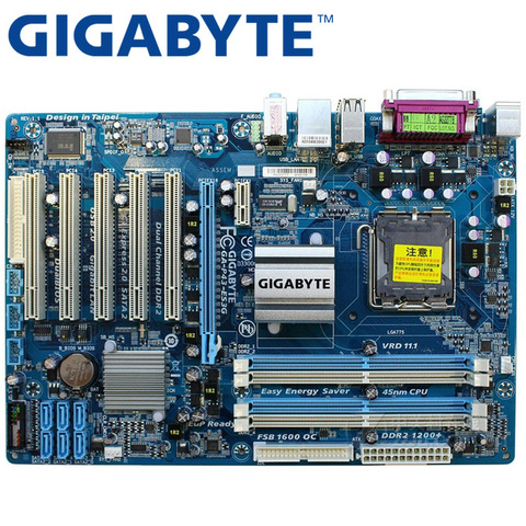 GIGABYTE GA-P43-ES3G placa base de escritorio P43 Socket LGA 775 para Core 2 Pentium D DDR2 16G ATX Original utilizado ► Foto 1/1