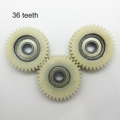 3 piezas unids 38mm 36 dientes nylon 8mm agujero de orificio 608 z rodamientos de bolas engranajes para motor de bicicleta eléctrica embrague plástico engranaje planetario ► Foto 1/3