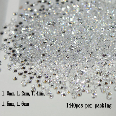 2022 nuevos todos los tamaños 1440 unids cristal chaton Manicura Pixie rhinestone micro Pixie manicure decoración Tiny mini Pixie Diamantes con piedras falsas ► Foto 1/6