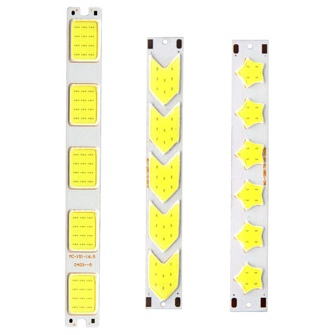 [Sumbulbs] Grid Star Arrow Shaped COB LED Bombilla fuente de luz 5W 12V DC LED Bard tira de luz para lámpara de trabajo DIY casa 12v iluminación ► Foto 1/6