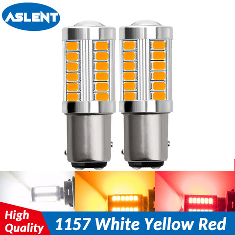 2X 1157 P21/5W BAY15D PY21W BA15S P21W 33 5630 SMD 5730 LED de freno para automóvil luces lámpara de niebla coche luz diurna para bombillas 12V ► Foto 1/6