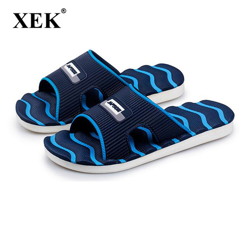 XEK-chanclas clásicas a cuadros para hombre y mujer, sandalias ligeras e informales, para playa, FM59 ► Foto 1/6