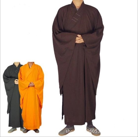 Trajes de monje budista Shaolin Unisex, kungfú chino, uniformes de Bata, ropa budista, envío gratis ► Foto 1/6
