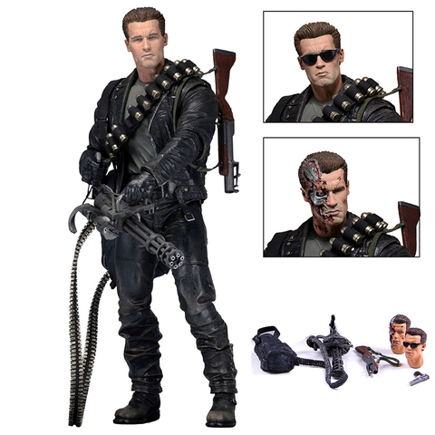 de acción de Terminator 2, juguetes de modelos coleccionables PVC, Arnold T-800 - Historial de precios y revisión | Vendedor de AliExpress - Accion Figuras Store | Alitools.io