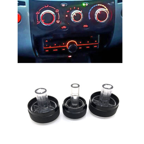 Perilla de CA para coche Mitsubishi Triton, regulador de aire acondicionado, rueda reguladora de aire acondicionado, 3 unidades ► Foto 1/6