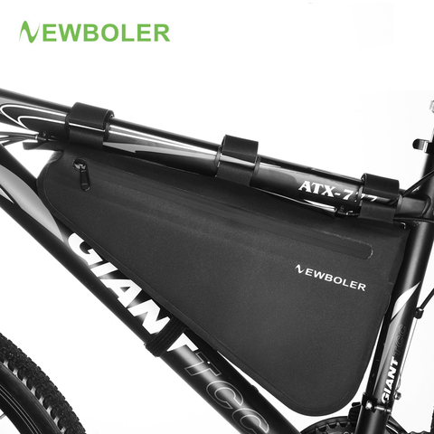 NEWBOLER-bolsa triangular para bicicleta de montaña, resistente a la lluvia, gran capacidad, accesorios para ciclismo de carretera ► Foto 1/6