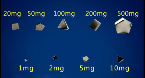 1mg 500mg M1 de acero inoxidable de grado miligramo de juego de calibrado de peso eléctrico escala prueba de equilibrio 0,1 ~ 1g ► Foto 1/2