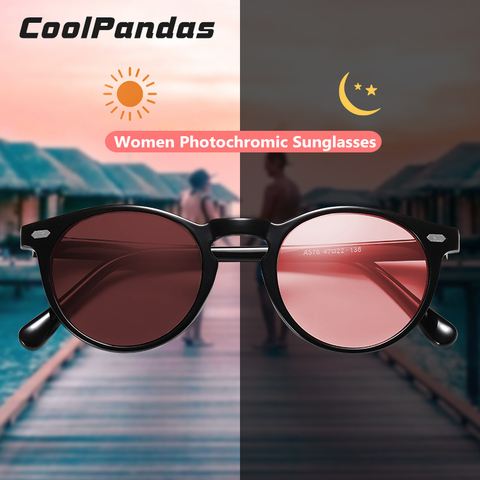 Gafas de sol fotocromáticas para mujer y hombre, lentes polarizadas con tinte caramelo, Vintage, para conducir ► Foto 1/6