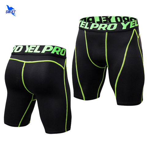 Pantalones cortos para correr para hombre, mallas negras de secado rápido para entrenamiento, Crossfit, Fitness, gimnasio, tenis, deporte corto, mallas de verano, 2022 ► Foto 1/6