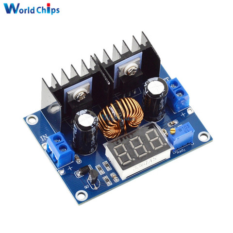 XL4016 8A 200W 0,36 pulgadas voltímetro rojo LED Digital PWM ajustable 4-36V a 1,25-36V Módulo de placa de reducción DC-DC módulo de potencia ► Foto 1/1