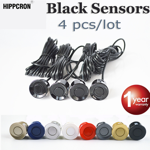 Hippcron-Sensor de aparcamiento para coche, sonda inversa de 22mm, Color negro, rojo, azul, oro, gris, plata, champán, dorado/blanco, 4 piezas ► Foto 1/2