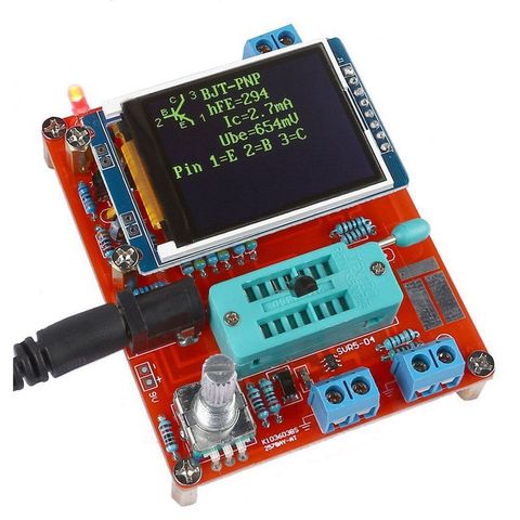 Medidor de transistores Mega328, pantalla LCD, ESR, diodo, triodo, capacitancia, pruebas, herramientas, Kit de probador de transistores con carcasa ► Foto 1/6