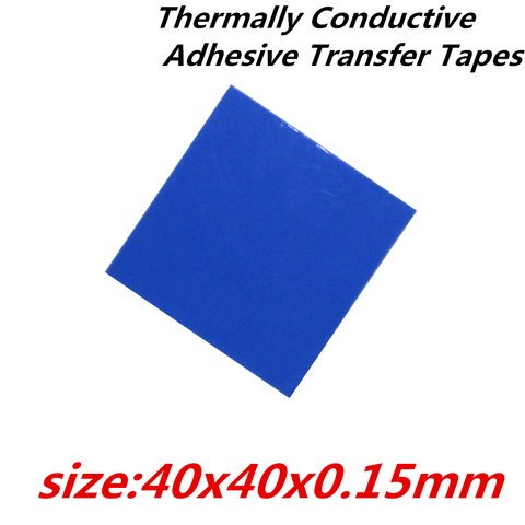 30 unids/lote 40x40mm térmica adhesiva cintas de transferencia térmica de cinta de doble cara para disipador de calor del radiador ► Foto 1/2