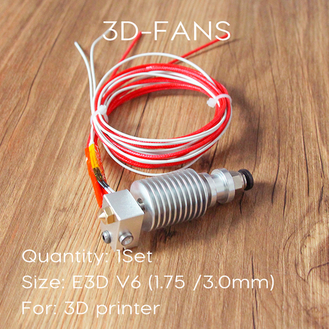 Larga Distancia 3D impresora V6 J-la salida Hotend para 1,75mm/3,0mm E3D Bowden extrusora 0,2 /0,3/0,4/0,5mm boquilla rampas 1,4 ► Foto 1/1