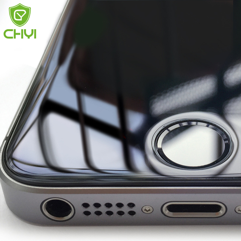 CHYI-Protector de pantalla de cristal templado con recubrimiento OLEOFÓBICO para iphone 12 Mini SE 5S, para iphone 12 Pro Max 7 8 ► Foto 1/6