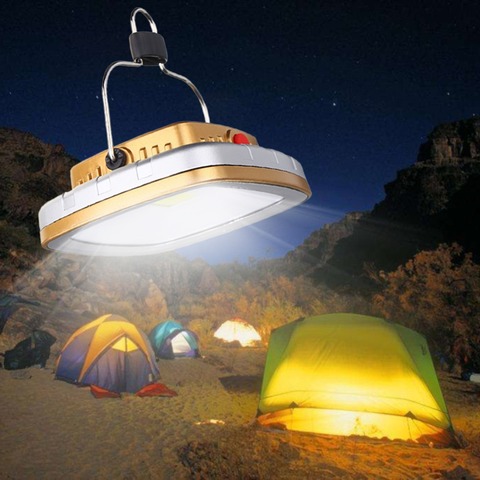 Linterna LED Solar recargable por USB para acampada, luz de emergencia para exteriores, senderismo y jardín ► Foto 1/6