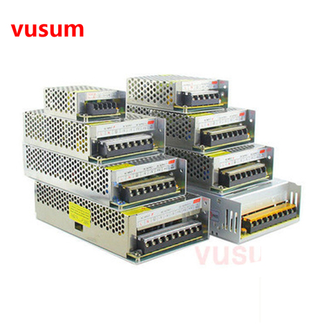 Fuente de alimentación Vusum 12V AC85-110V 220V a DC5V 12V 24V 2A 5A 10A 20A 30A CCTV/adaptador de corriente de tira LED ► Foto 1/6