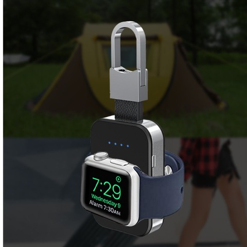 Cargador portátil para Apple Watch 4, banda de iWatch de 44mm y 40mm, 42mm/38mm, carga inalámbrica QI, Banco de energía, accesorios para Apple watch 3 2 1 ► Foto 1/6