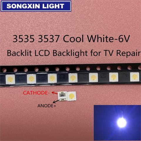 Tira de luces LED de retroiluminación, accesorio para televisor LG UNI, 3 V, 6 V, 200 SMD, blanco frío 3535, 3535 Uds. ► Foto 1/2