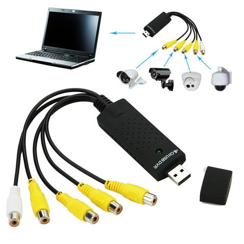 Tarjeta adaptadora de captura de Audio y vídeo, USB 2,0, 4 canales, cámara de seguridad CCTV, nuevo ► Foto 1/1