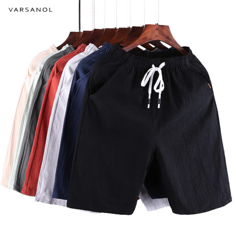 Varsanol Casual Shorts hombres ropa 2022 verano Casual hombres pantalones cortos Hombre algodón Bermudas pantalones cortos marca ropa más tamaño ► Foto 1/1