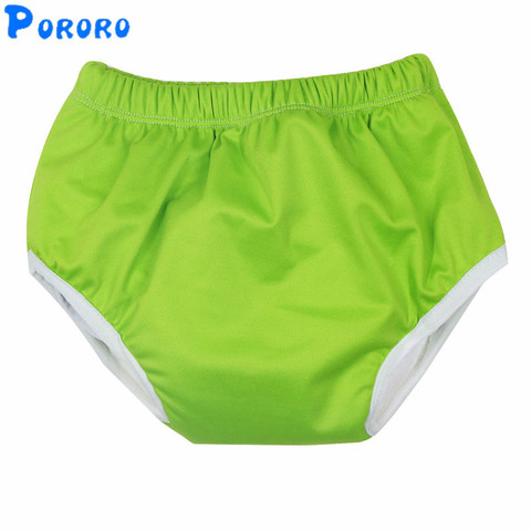 PUL Sollid-pantalones de entrenamiento para bebé, pañales de tela para bebés, reutilizables, lavables, de algodón, M L ► Foto 1/6