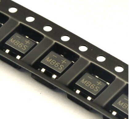 100 piezas SMD MB6S 0.5A 600 V simple fases diodo rectificador puente SOP-4 ► Foto 1/1