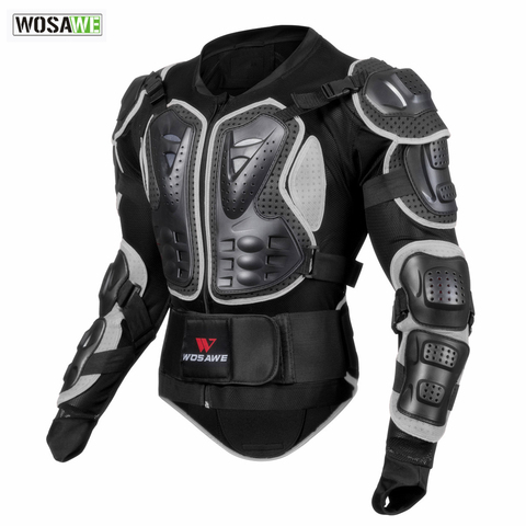 WOSAWE chaqueta de armadura de motocicleta Protección corporal motocicleta tortuga carreras motocross espalda brazo de soporte Protector ► Foto 1/6