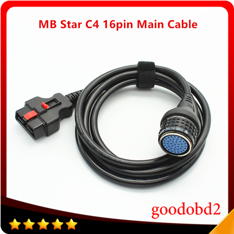 Cable principal C4 de 16 Pines, conector MB Star C4 SD, compacto 4 para pruebas principales, multiplexor, herramientas de diagnóstico de coche, accesorios adaptadores ► Foto 1/6