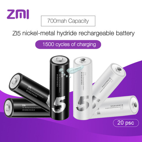 Xiaomi-batería recargable para coche de juguete, pila AA mAh de 1800, 1,2 V Ni-MH ZMI ZI5, 20 unids/lote ► Foto 1/5