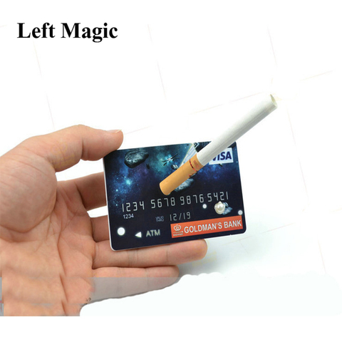 Cigarrillos flotantes con tarjeta de crédito, trucos de magia, suspensión, tarjeta de crédito, accesorios de escenario, ilusión Profesional de mago magia ► Foto 1/6