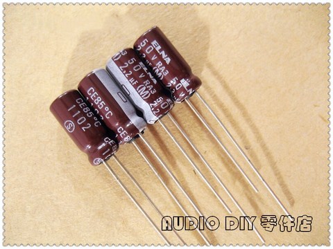 20 piezas/100 piezas ELNA marrón RA3 serie 2,2 uF 50V 50V2.2UF 5x11mm electrolítico de Audio condensador ► Foto 1/1