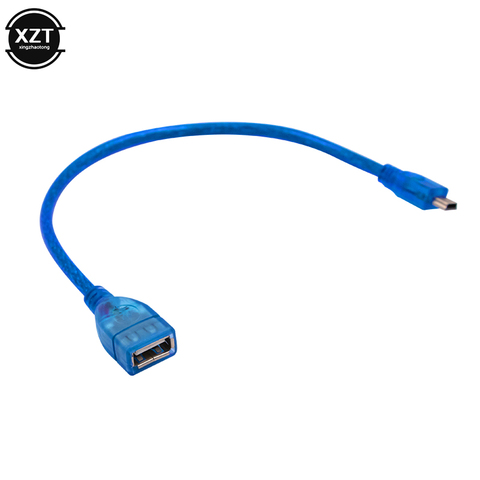 Adaptador de Cable USB 2,0 hembra a Mini USB macho 5P, Cable de datos de Puerto OTG V3 para tableta de Audio de coche, MP3, MP4, bocina, altavoz, más nuevo ► Foto 1/6