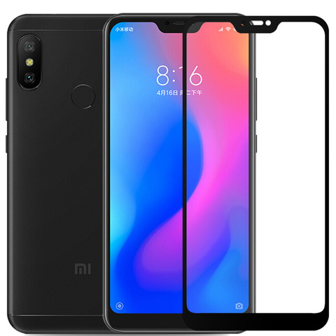 Protector de pantalla de vidrio templado 3D para Xiaomi Mi A2 Lite, película protectora completa 9H a prueba de explosiones para Redmi 6 Pro ► Foto 1/6