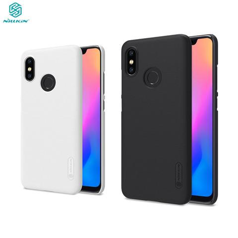 Para Xiaomi mi 8 funda Nillkin genuina regalo teléfono titular de alta calidad Super Frosted Shield cubierta trasera de PC duro para Xiaomi mi 8 ► Foto 1/6