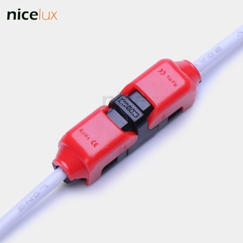 10 piezas unids Scotch Lock Quick Splice Cable cableado conectores para 1 línea 22-20AWG LED tira Cable coche Audio Cable terminales engarzado ► Foto 1/5