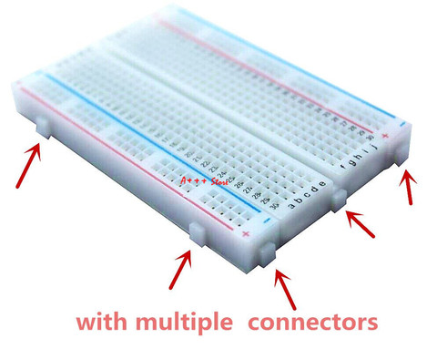 Tablero PCB sin soldadura con 400 puntos de conexión, Mini Protoboard Universal de prueba, tablero de circuito de prueba de Bus ► Foto 1/6