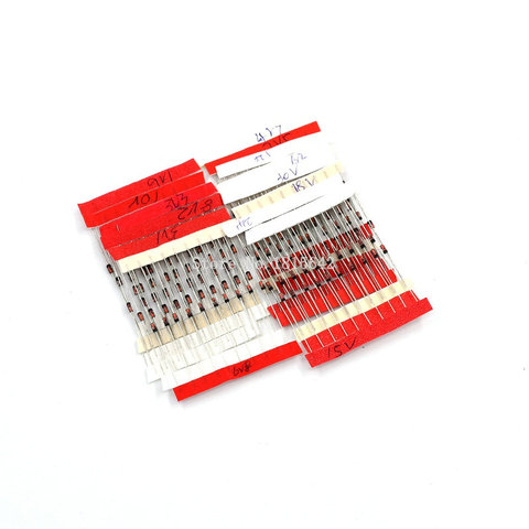 1/2 W 3,3 W regulador 140 30 V 14valores * 10 unids = 0,5 unids diodo Zener surtido conjunto nuevo kit de bricolaje electrónico ► Foto 1/2