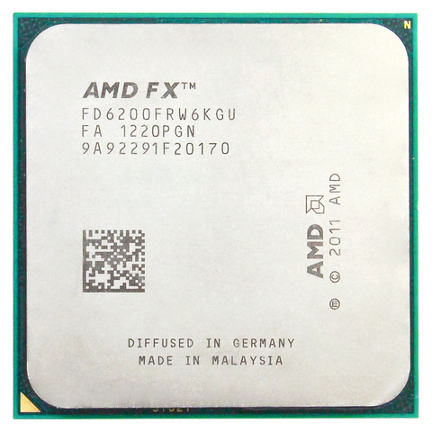 AMD FX 6200 AM3 + 3,8 GHz/8 MB/125 W seis Core procesadores CPU AM3 + ► Foto 1/2