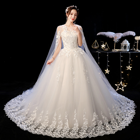 Elelelgant-vestido de novia Vintage, novedad, 2022, tren de encaje bordado, Princesa, boda, Tallas grandes ► Foto 1/6