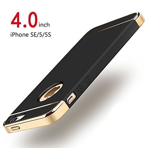 Funda de lujo a prueba de golpes para iPhone 5s SE 5, 5s electrochapada funda dura para iPhone, funda mate para iPhone SE ► Foto 1/6