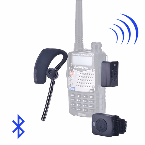 Walkie Talkie auriculares inalámbricos Walkie Talkie Bluetooth auricular de Radio de dos vías para Baofeng 888S UV-82 UV5R ► Foto 1/6