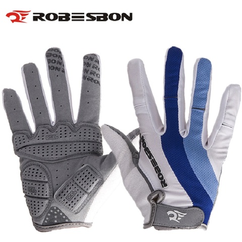 Robesbon-Guantes de Ciclismo de dedo completo para hombre, Guantes cálidos para bicicleta de montaña, deportes al aire libre, invierno y otoño ► Foto 1/6