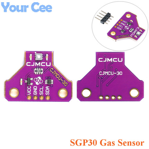 Sensor de Gas smp30 Módulo de Sensor de Gas Digital de varios píxeles Detector de aire de interior Medición de aire I2C tcov/eCO2 CJMCU-30 3 v-5 V ► Foto 1/5
