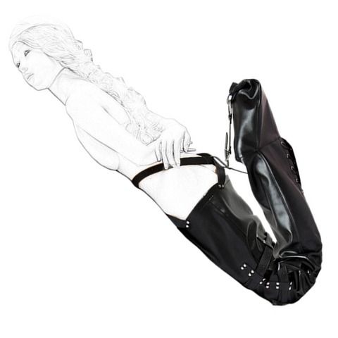 DOMI-Bondage de piernas de sirena para mujer, talla Ajustable, color negro, PU, con hebilla ► Foto 1/1
