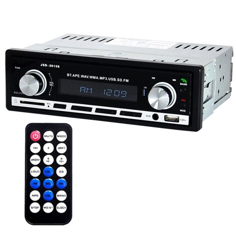JSD-REPRODUCTOR de Audio MP3 estéreo para coche, 12V, Bluetooth V2.0, recibidor de Radio FM en el tablero, compatible con entrada USB AUX con Control remoto ► Foto 1/6