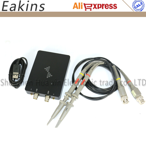 DSCope portátil USB osciloscopio USB 50M Bande Passante DSLogic Kit de doble canal 200M de muestreo ► Foto 1/6