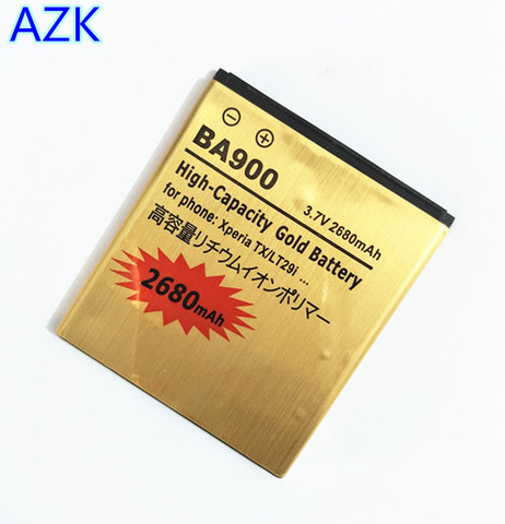 AZK nuevo oro BA900 batería para Sony Ericsson Xperia TX LT29i/J ST26i/L S36h C2105 E1 J L M C2104 C1904 C1905 batería ► Foto 1/6