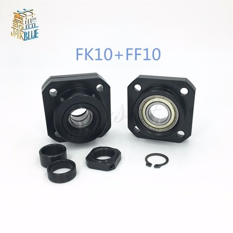 SFU1204 husillo de bolas 1 Uds FK10 y 1 Uds FF10 para 12mm 1204 soporte final de husillo de bolas cnc ► Foto 1/4